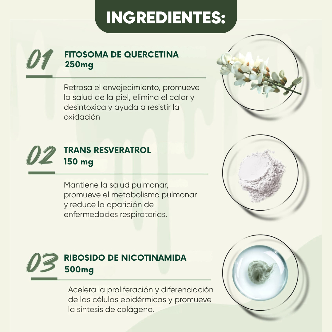 Miniatura 2 de NICOTINAMIDE RIBOSIDE + RESVERATROL